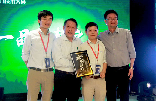 中国木门技术联盟会长俞静滨颁发大会奖项图二