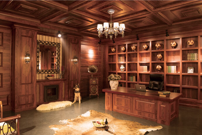 霍尔茨墙板、吊顶、等整体家装定制产品效果图一