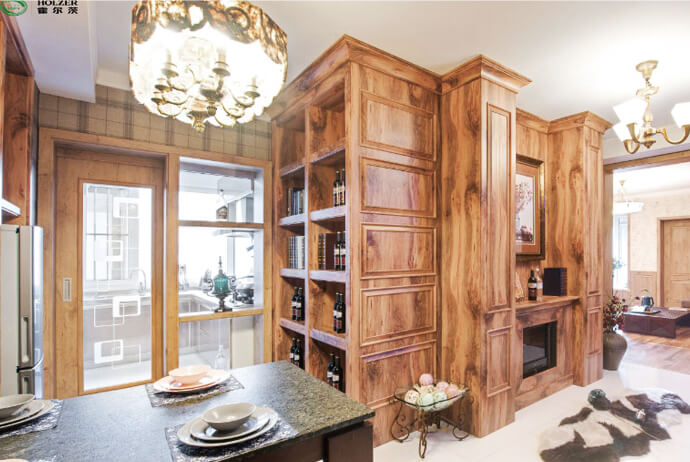 霍尔茨墙板、吊顶、等整体家装定制产品效果图三